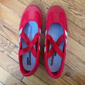 Adidas Maryjane Red Sneakers size 10